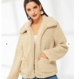 Pocket Front Teddy Coat